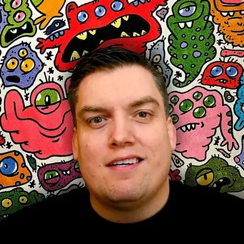 Kevin Coulston, author and illustrator of Alexis and the T-Rexes